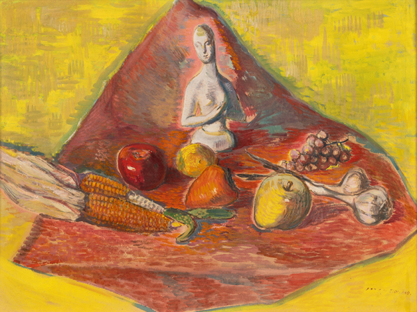 이인성, <석고상이 있는 정물>, 1934